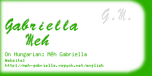 gabriella meh business card