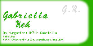 gabriella meh business card